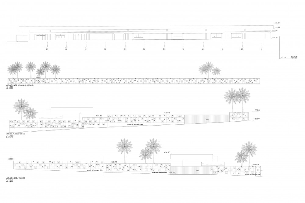 13 ESTACIÓN GUAGUAS PTO. CRUZ_PE_ARQUITECTURA FASE II ALZADO
